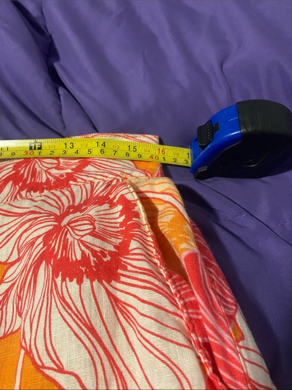 100% linen colorful wide leg pull on pants. Beach, resort, bold. - Picture 6 of 8